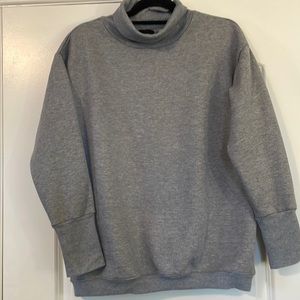 Turtle Neck Sweater H.Grey M Size